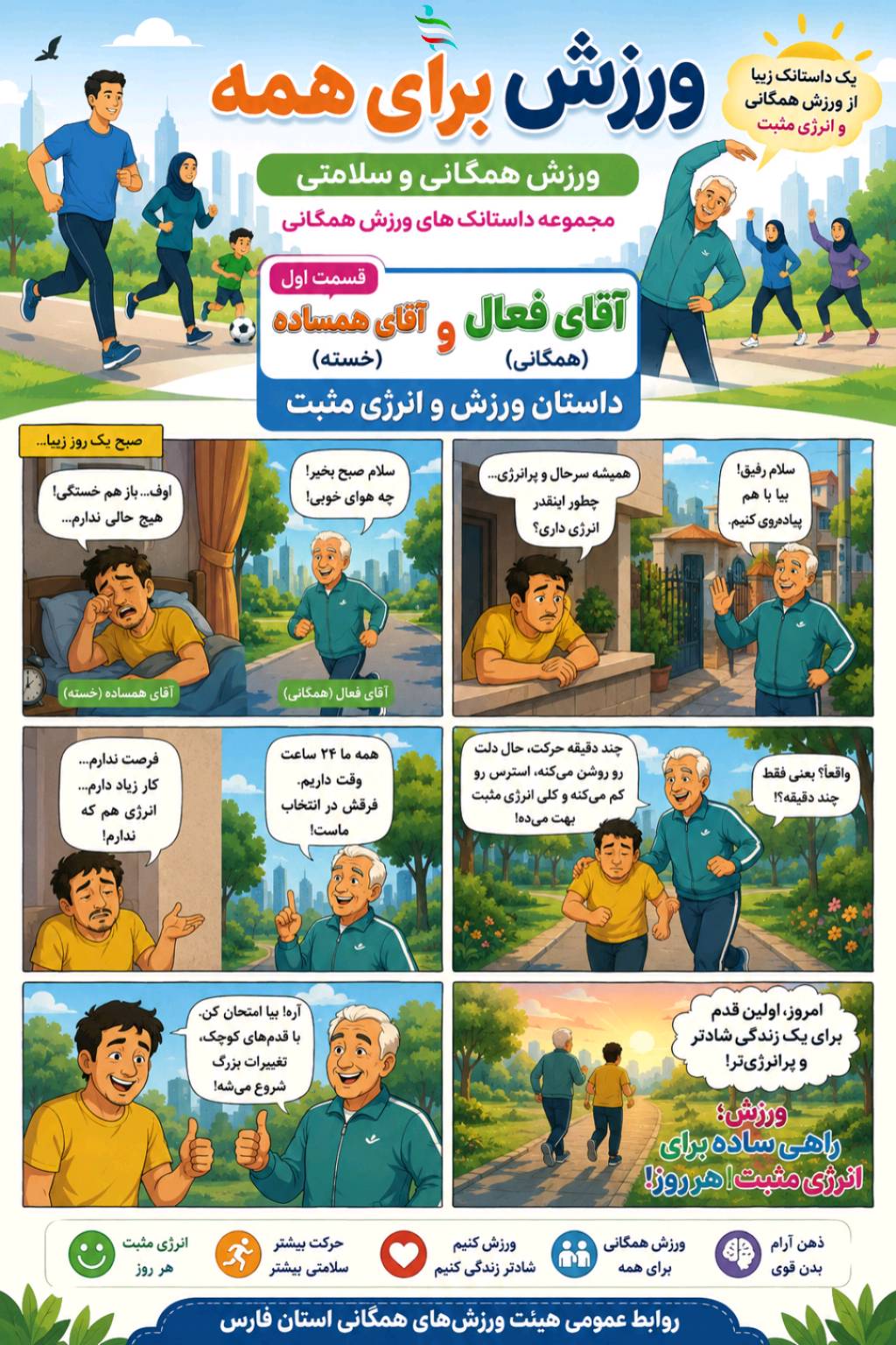 مجموعه داستانکهای ورزش همگانی فارس , قسمت اول